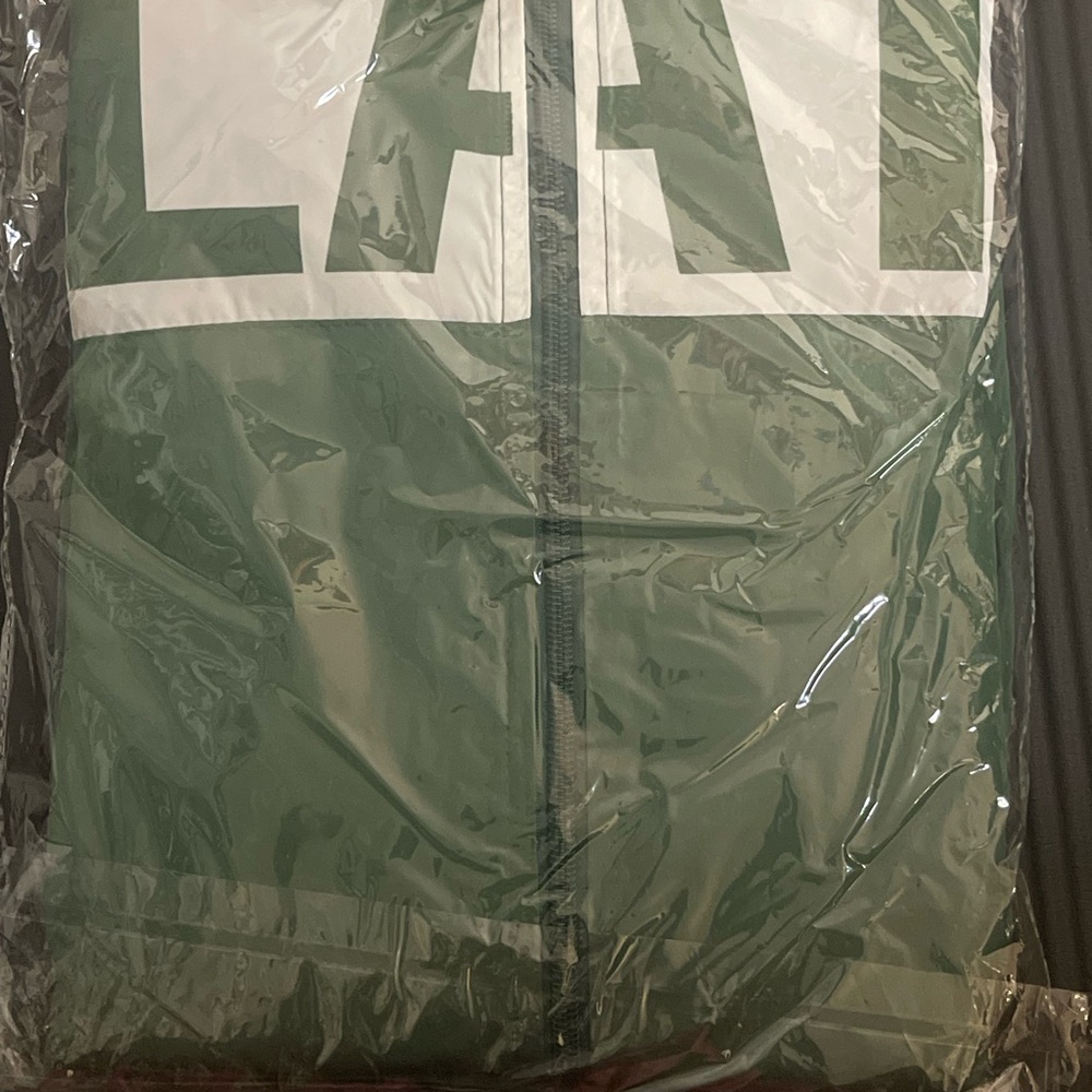 Green Zip-Up Windbreaker by Plain English